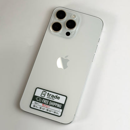 iPhone 15 Pro Max 256GB White Titanium A Grade 86% Battery - T8701