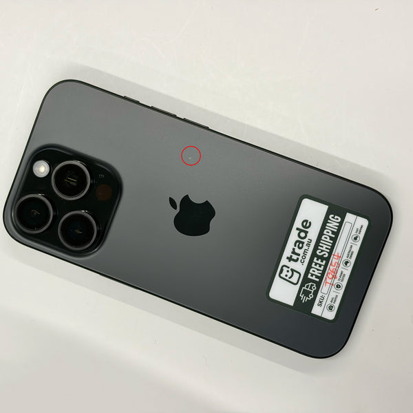 iPhone 16 Pro 128GB Black Titanium A Grade 95% Battery T8654