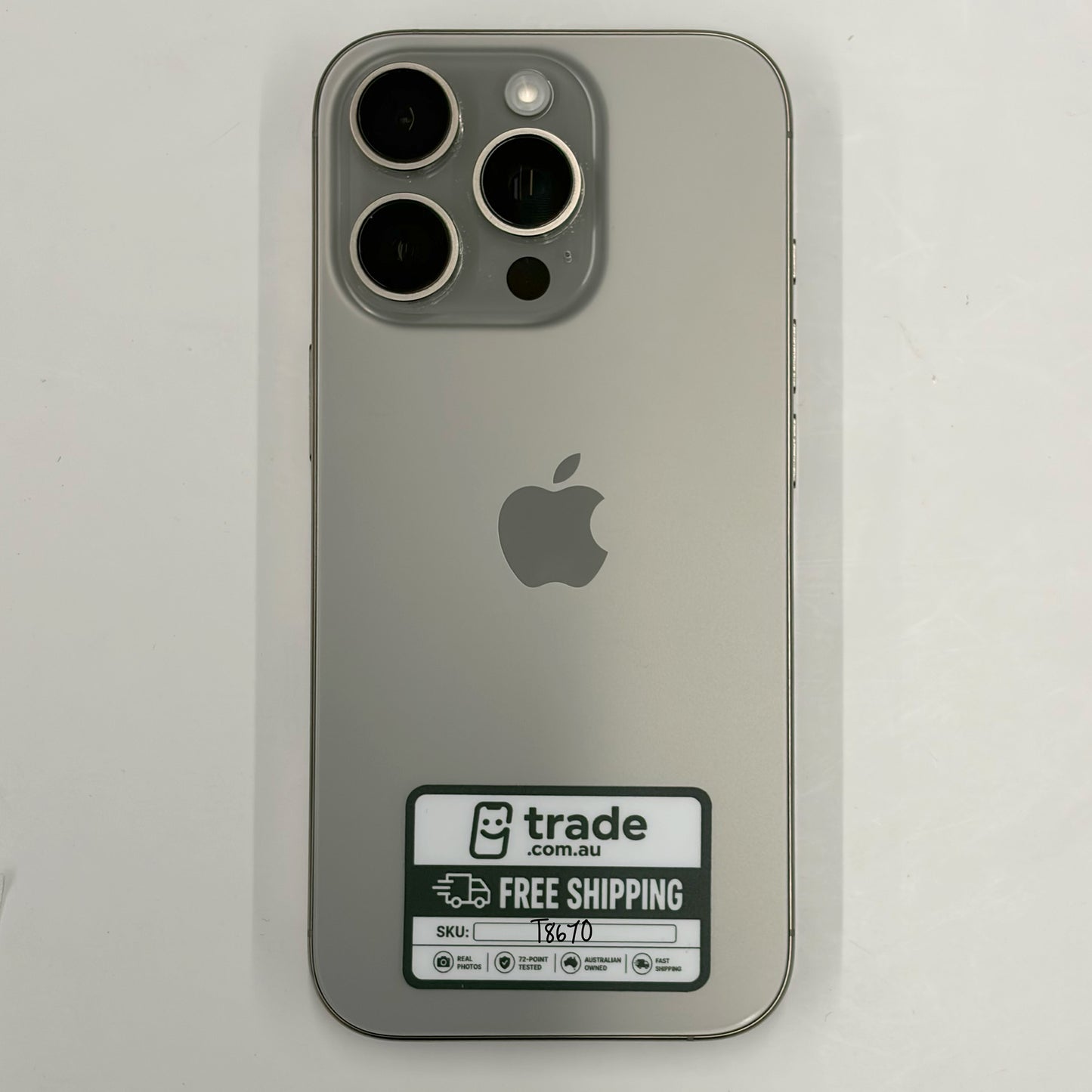iPhone 16 Pro 128GB Natural Titanium A Grade 97% Battery T8670