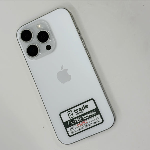 iPhone 16 Pro 256GB White Titanium A Grade 92% Battery T8652