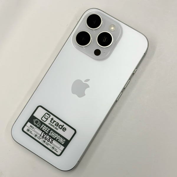 iPhone 16 Pro 256GB White Titanium A Grade 92% Battery T8688