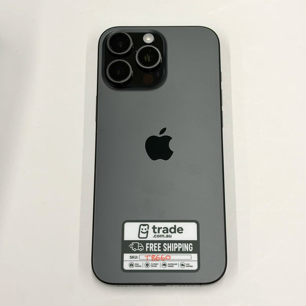 iPhone 16 Pro Max 256GB Black Titanium A Grade 99% Battery T8660