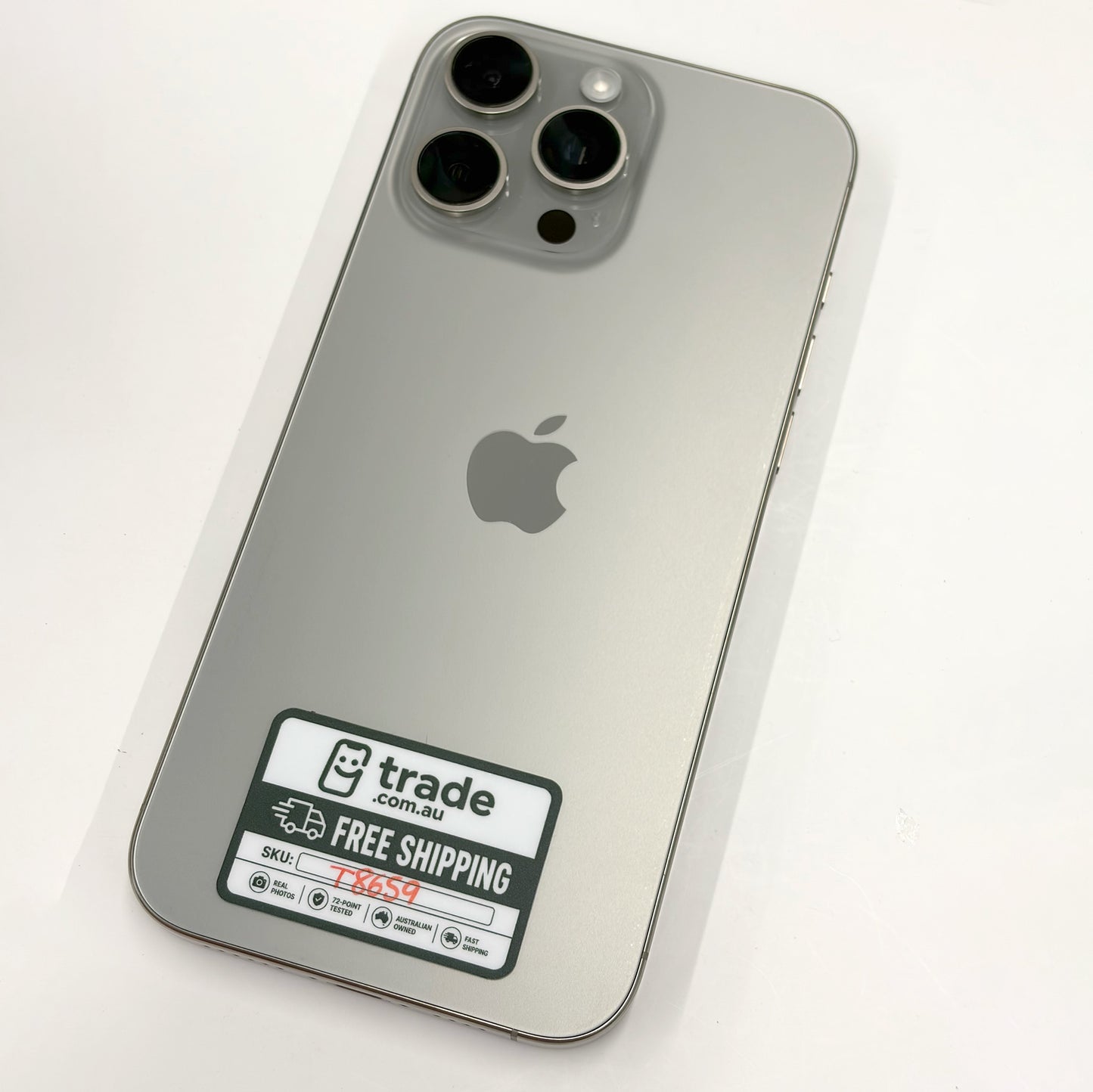 iPhone 16 Pro Max 256GB Natural Titanium A Grade 100% Battery T8659