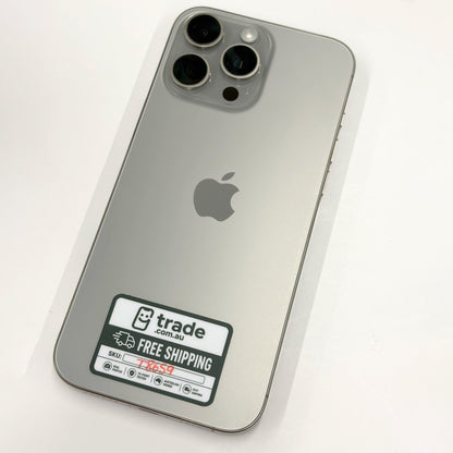 iPhone 16 Pro Max 256GB Natural Titanium A Grade 100% Battery T8659