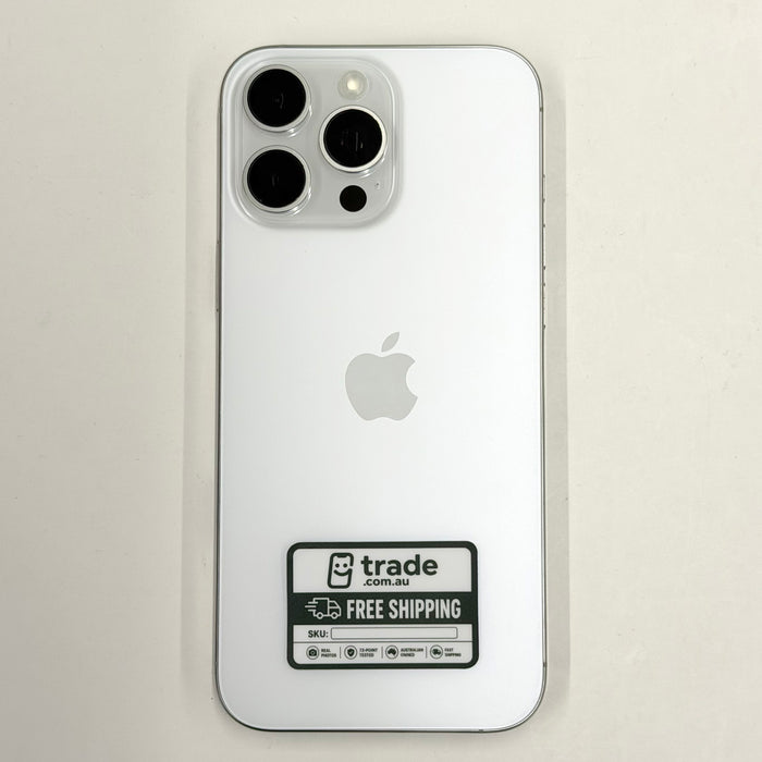 iPhone 16 Pro Max 256GB White Titanium 98% Battery (A Grade) T9001