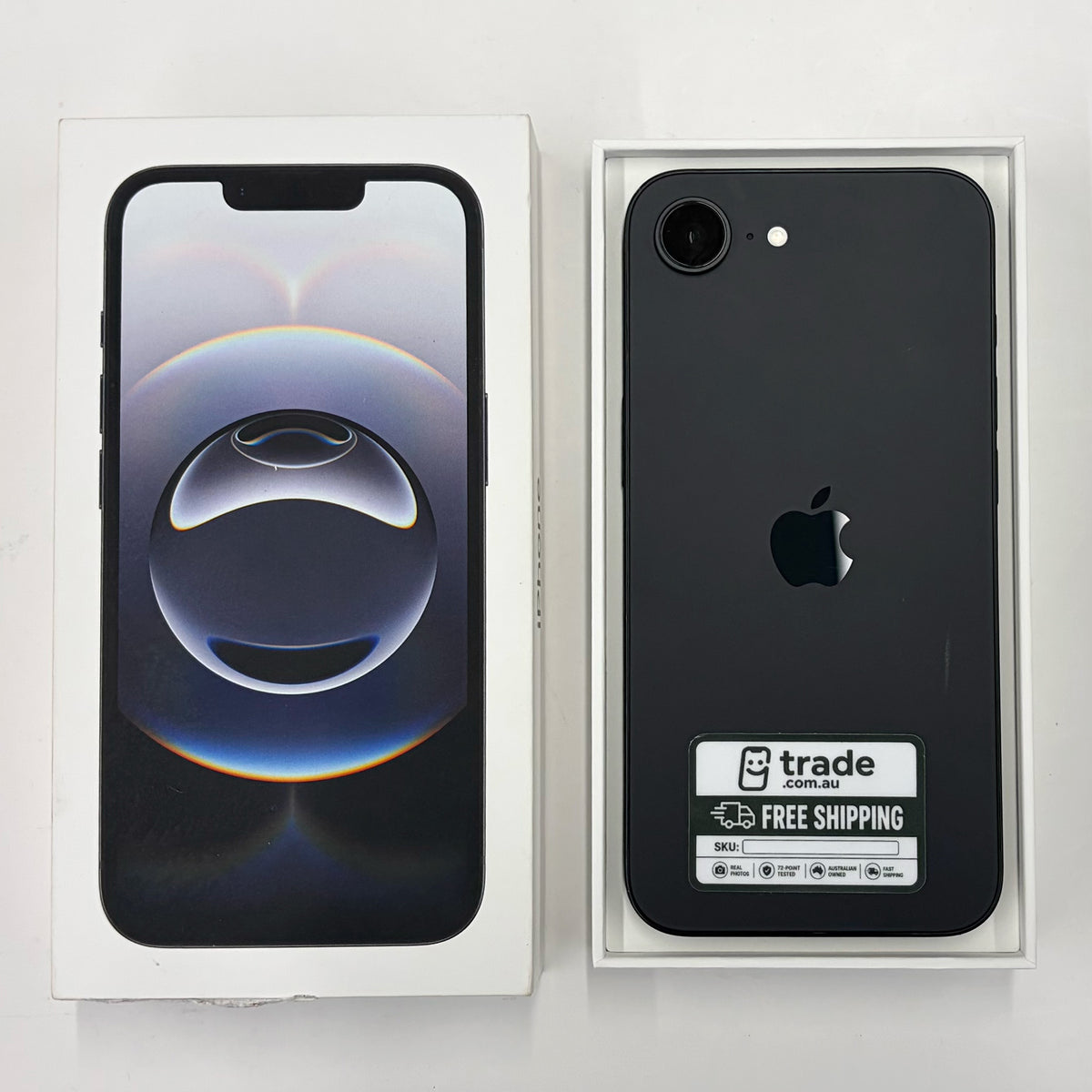 iPhone 16e 128GB Black A Grade 100% Battery T8888