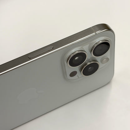iPhone 15 Pro 256GB White Titanium A Grade 89% Battery T8640