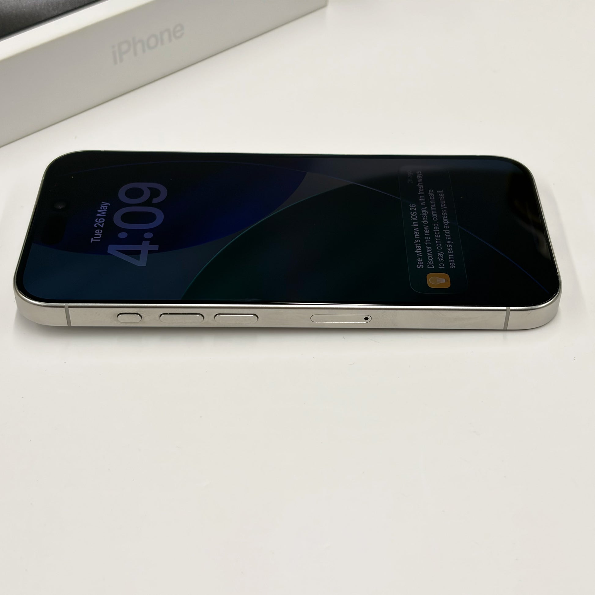 iPhone 15 Pro 256GB White Titanium A Grade 89% Battery T8640