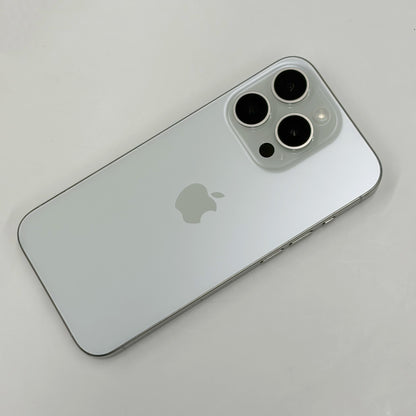 iPhone 15 Pro 256GB White Titanium 89% Battery B Grade T8669