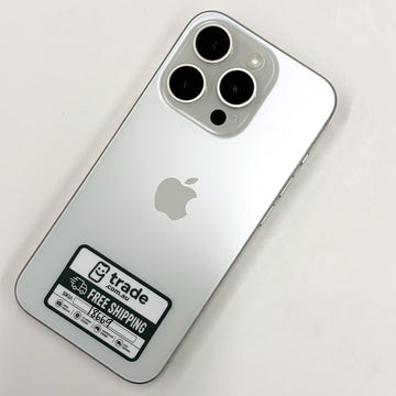 iPhone 15 Pro 256GB White Titanium 89% Battery B Grade T8669