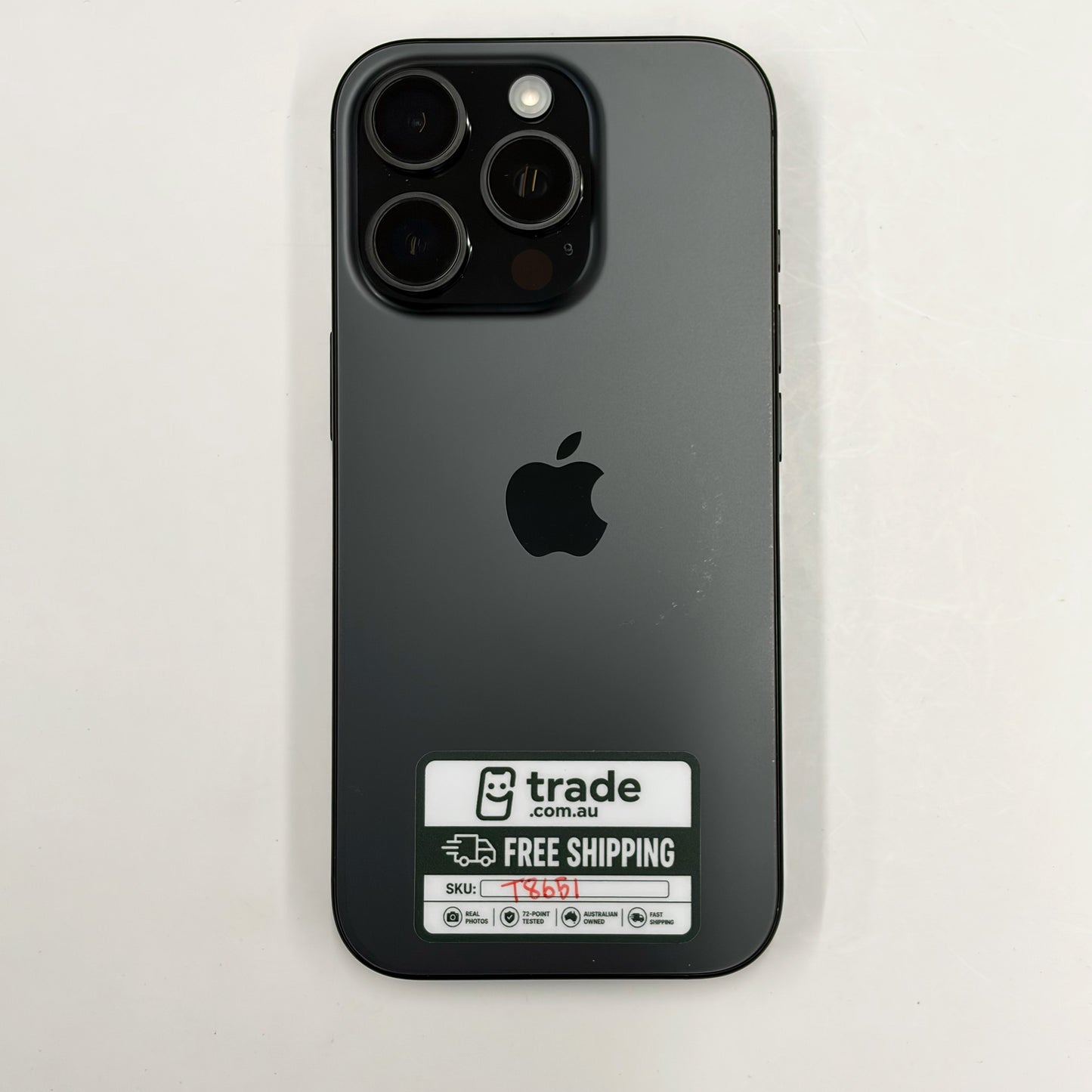iPhone 16 Pro 256GB Black Titanium B Grade 91% Battery T8651