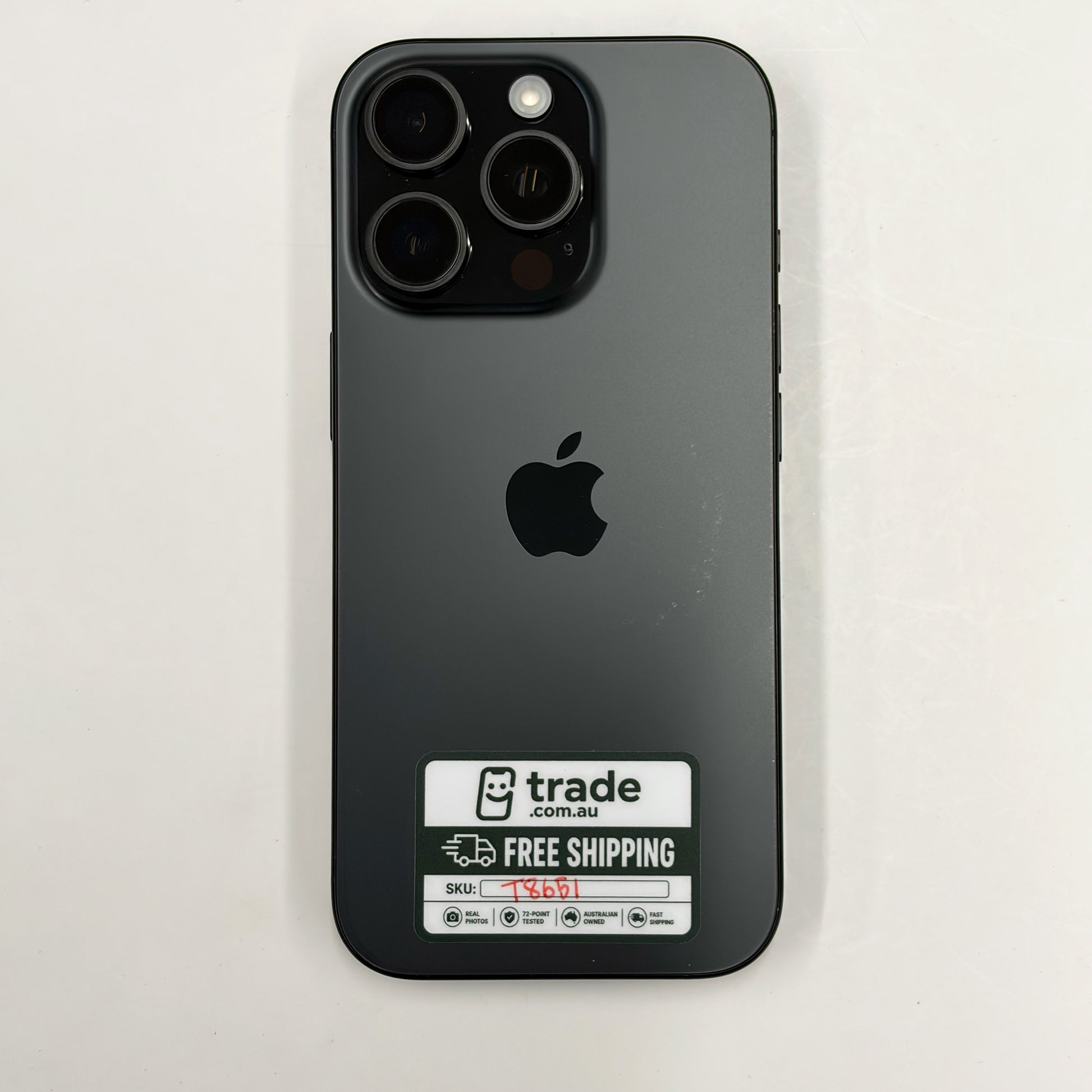 iPhone 16 Pro 256GB Black Titanium B Grade 91% Battery T8651