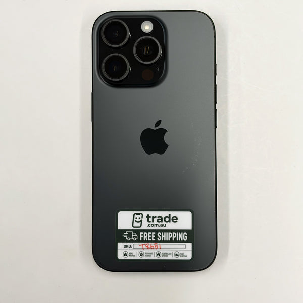 iPhone 16 Pro 256GB Black Titanium B Grade 91% Battery T8651