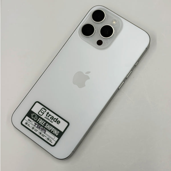 iPhone 16 Pro Max 256GB White Titanium A Grade 100% Battery T8649